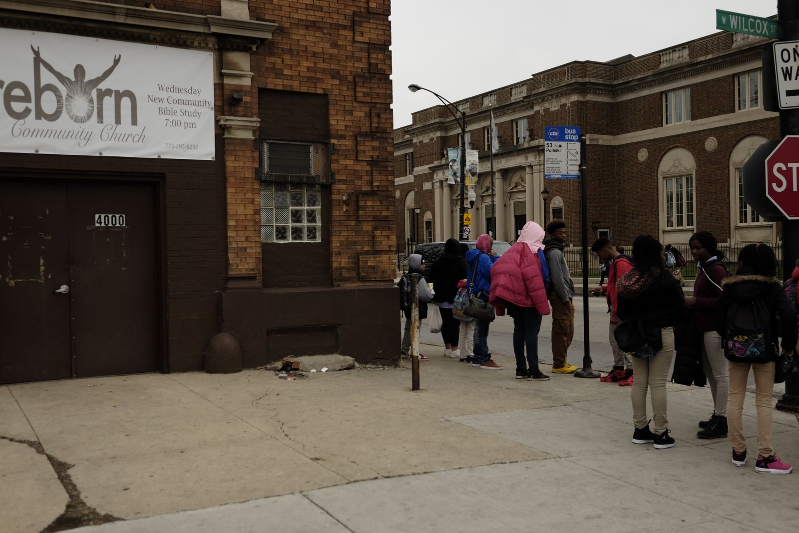 The Reborn Community Church building on its corner in Garfield Park